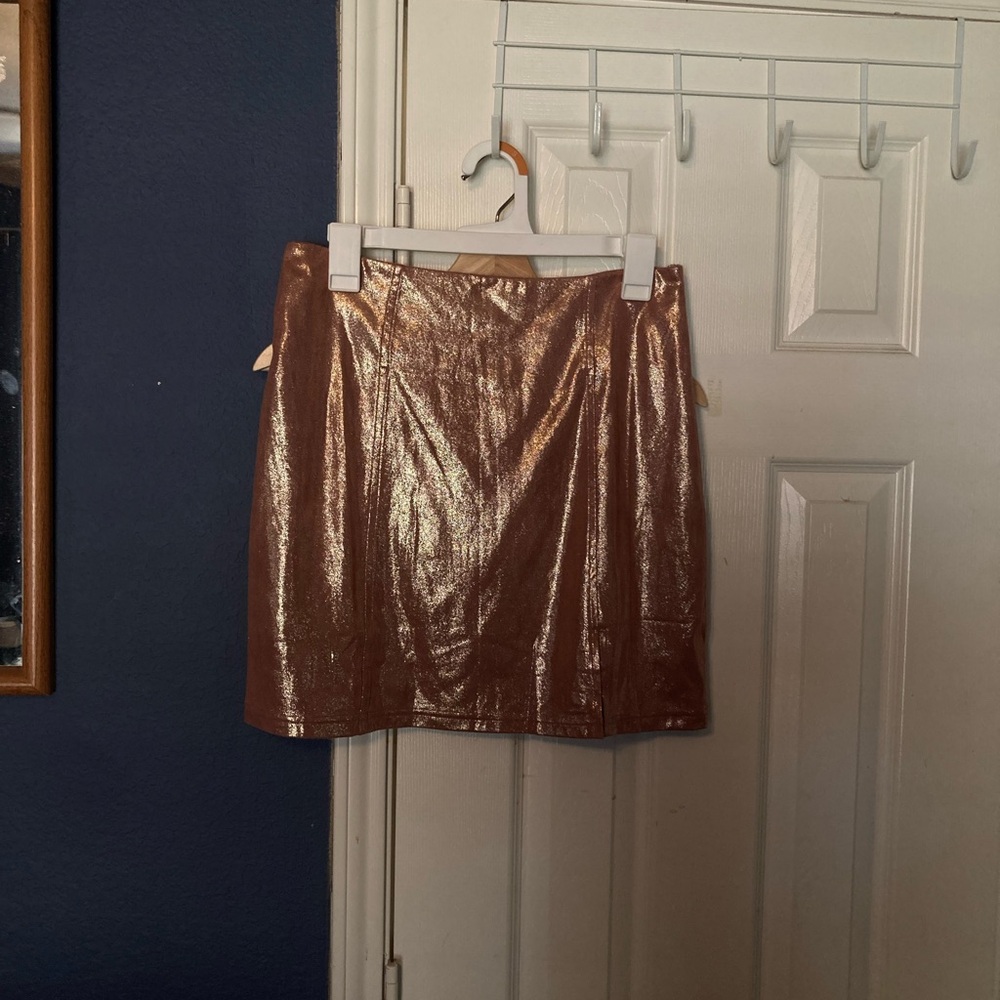 Metallic Pink & Gold Skirt